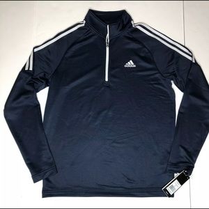 Adidas Golf French Terry 1/4 Zip Black Pullover